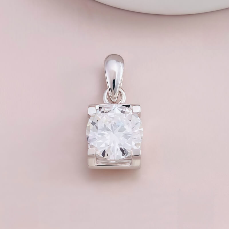 9K-Lab-Grown Diamond Pendant