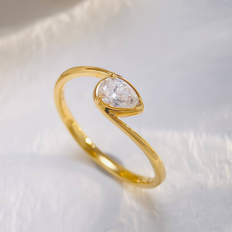 18K-Natural Diamond Ring