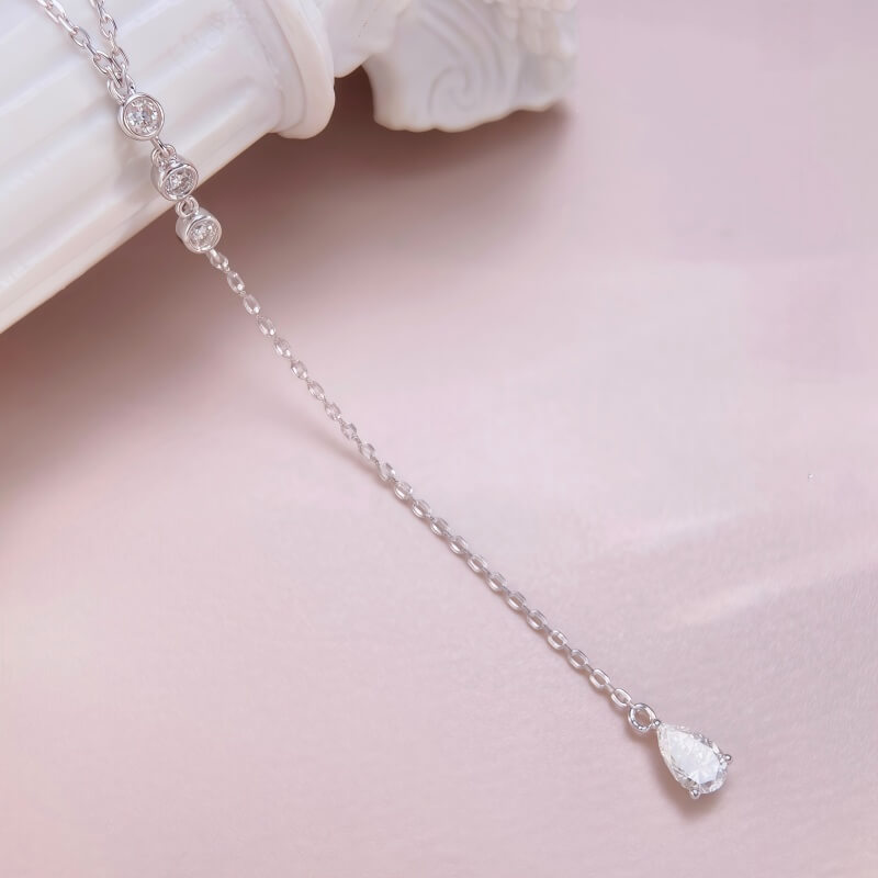 9K-Lab-Grown Diamond Necklace