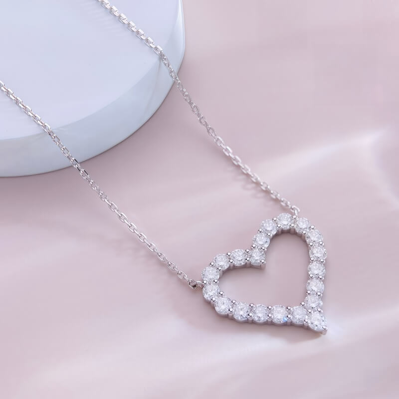 9K-Lab-Grown Diamond Necklace