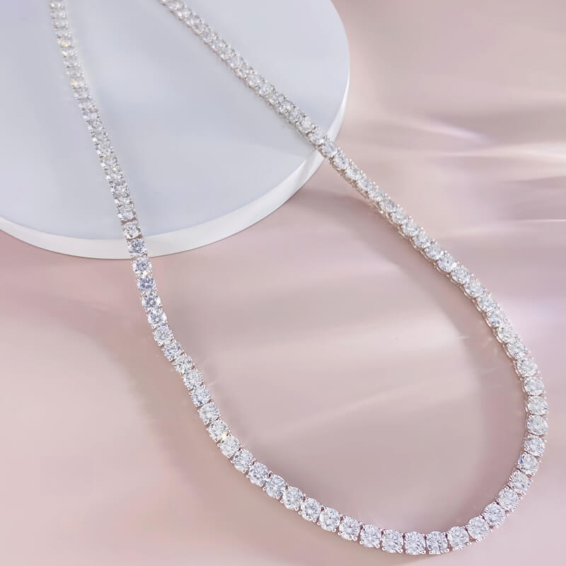 9K-Lab-Grown Diamond Necklace