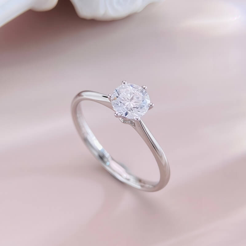 9K-Lab-Grown Diamond Ring