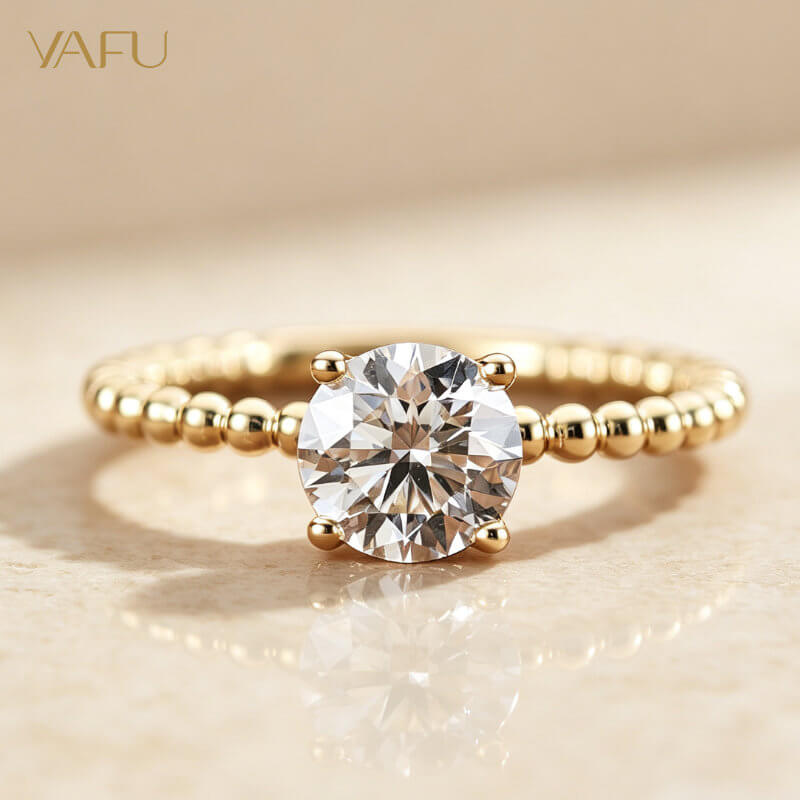 14K-Lab-Grown Diamond Ring