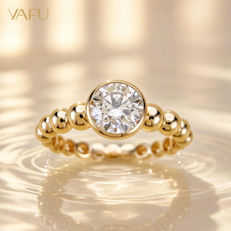 14K-Lab-Grown Diamond Ring