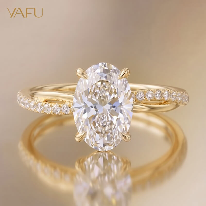 14K-Lab-Grown Diamond Ring