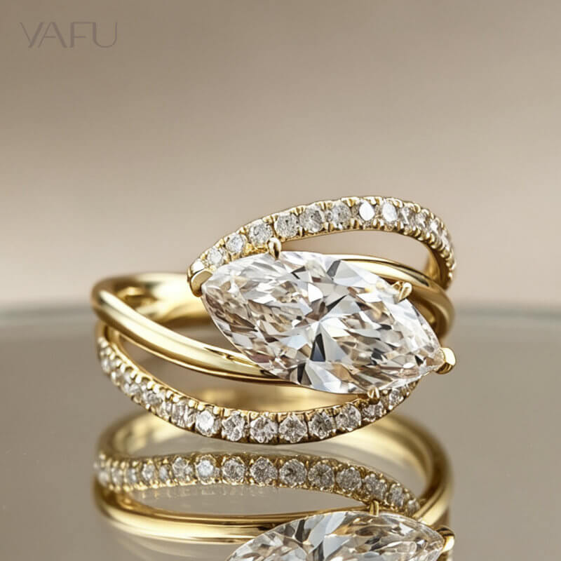 14K-Lab-Grown Diamond Ring