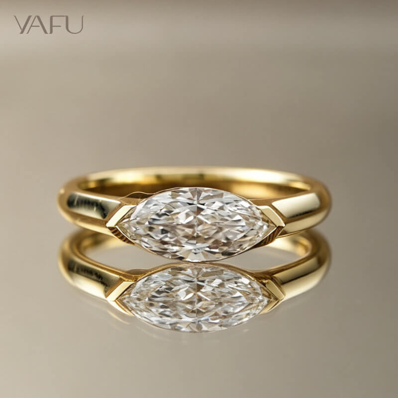 18K-Lab-Grown Diamond Ring