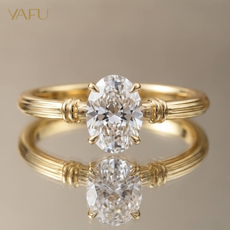 14K-Lab-Grown Diamond Ring
