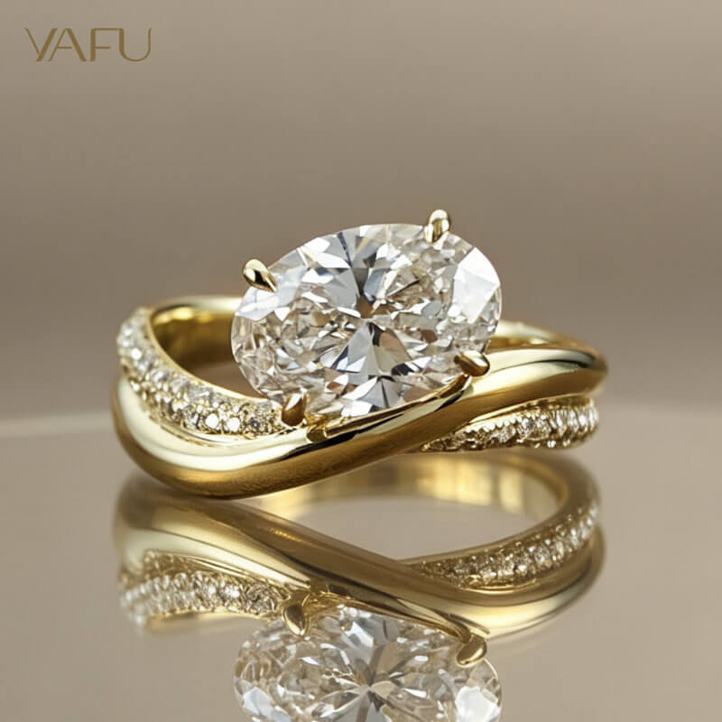 14K-Lab-Grown Diamond Ring