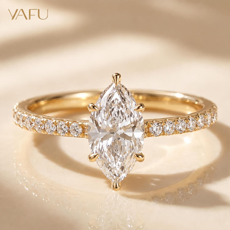 14K-Lab-Grown Diamond Ring
