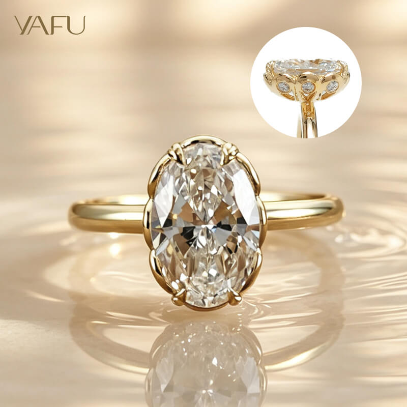 14K-Lab-Grown Diamond Ring