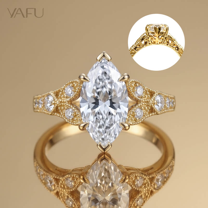 14K-Lab-Grown Diamond Ring