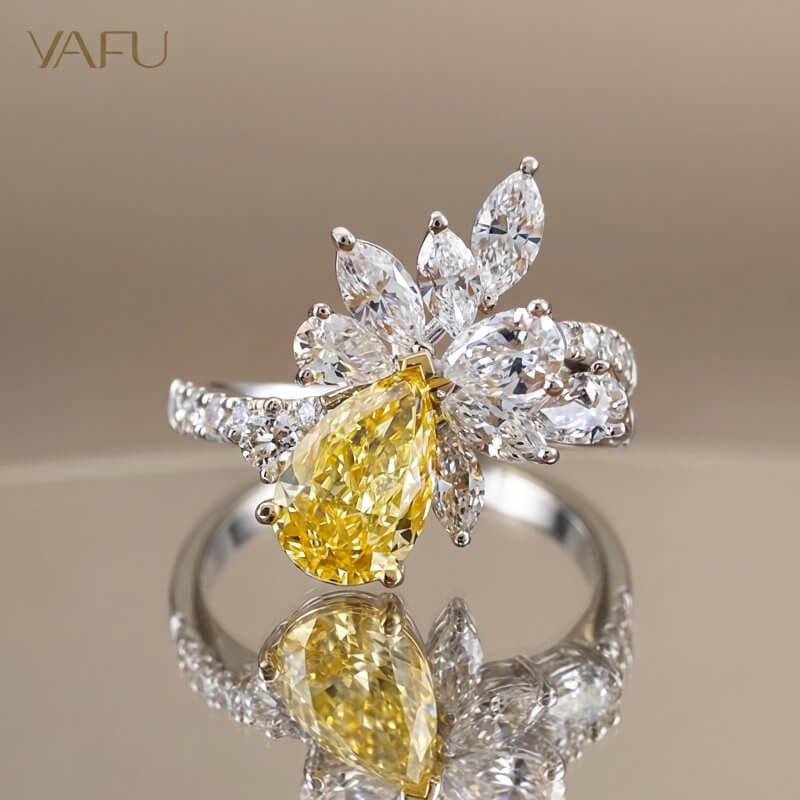 14K-Lab-Grown Diamond Ring