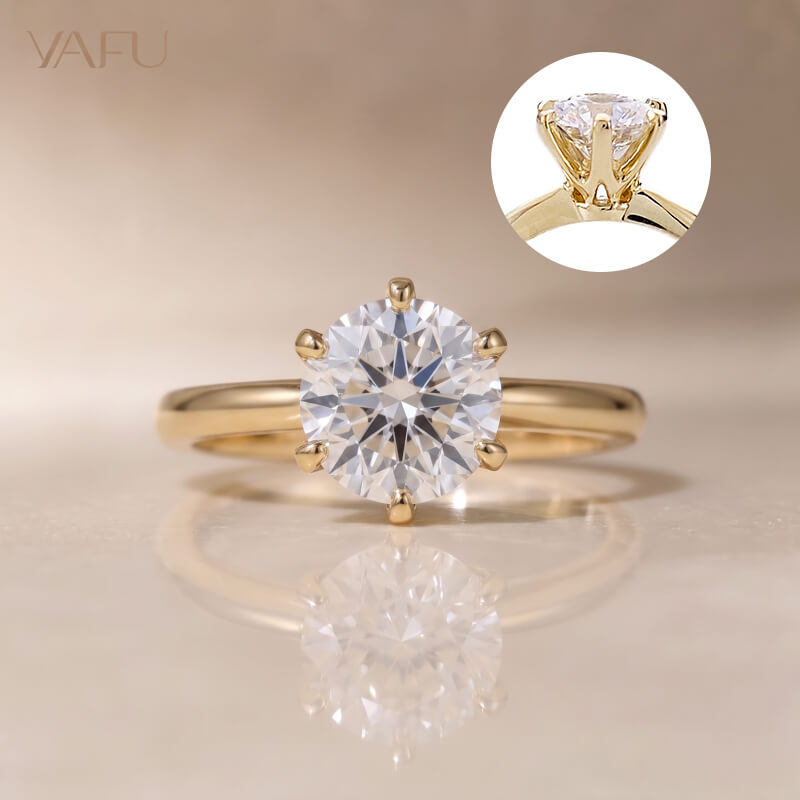 14K-Lab-Grown Diamond Ring