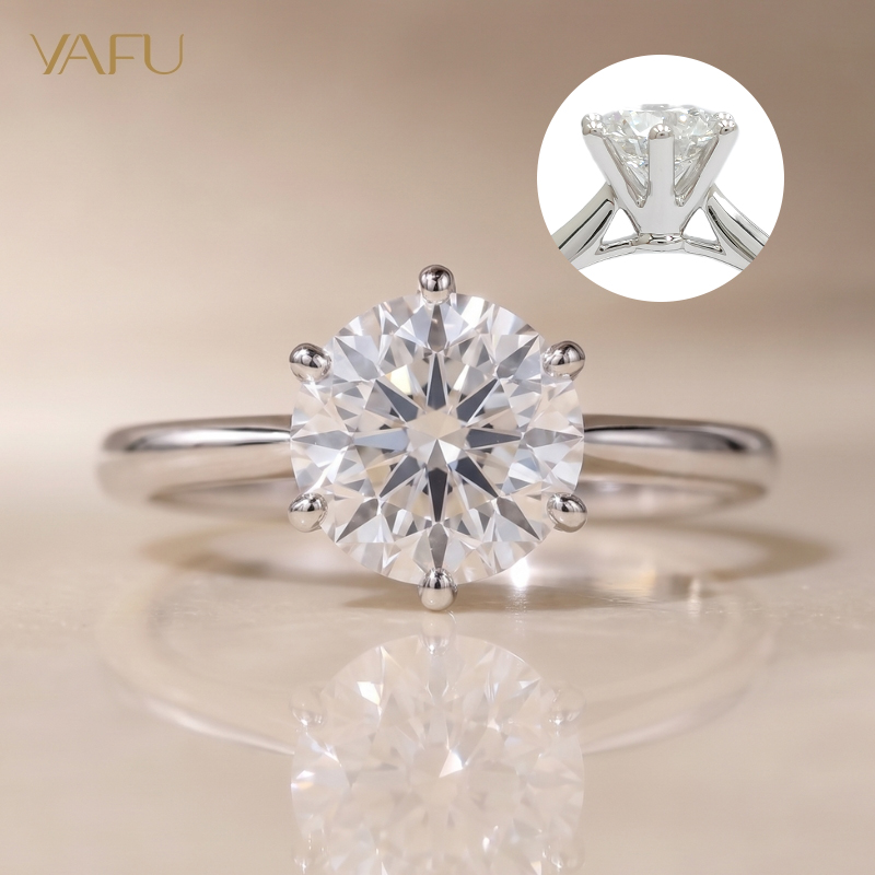 14K-Lab-Grown Diamond Ring