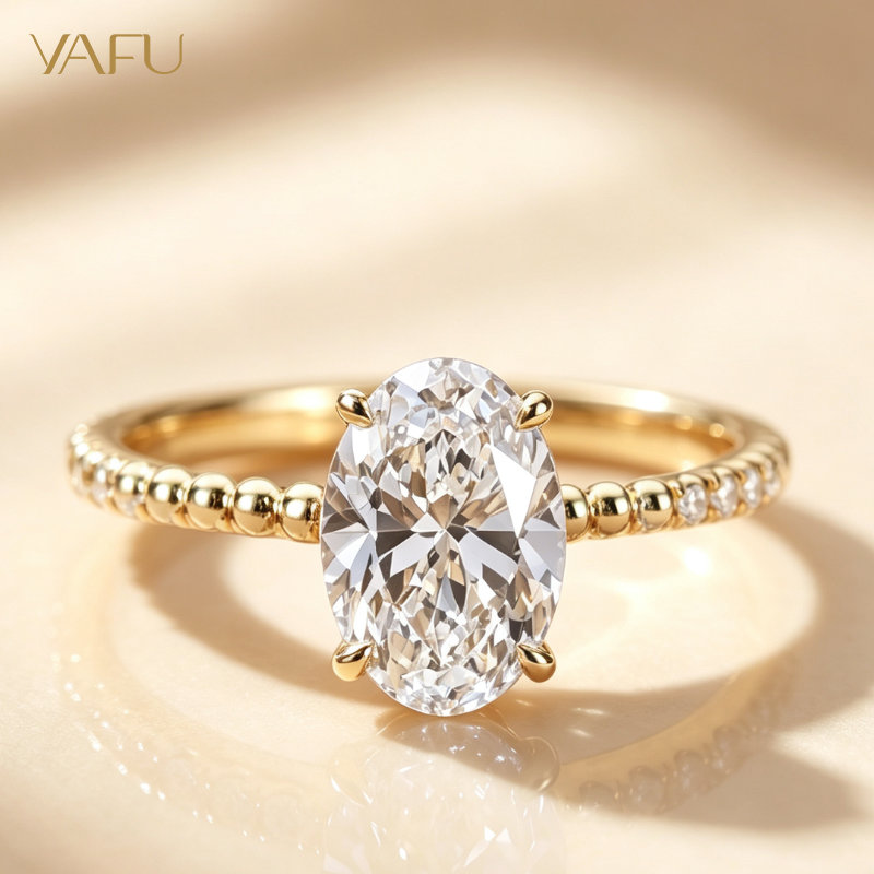 14K-Lab-Grown Diamond Ring